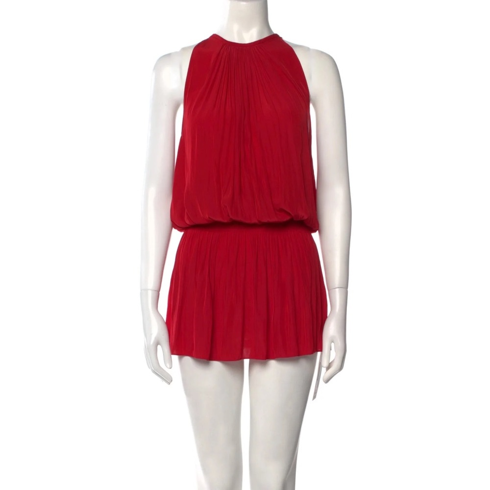 Chic Red Sleeveless Dress